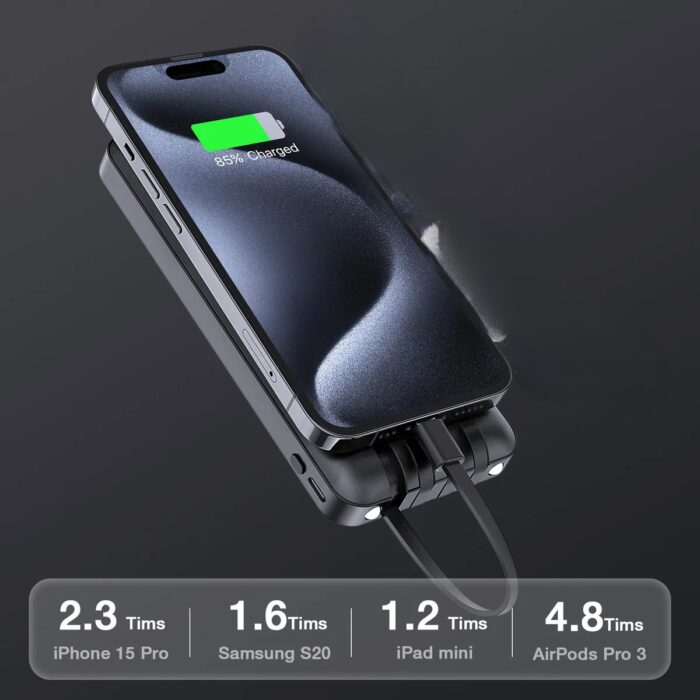Power Bank Batería Portátil Carga Rápida 20000mah 1hora - Imagen 3