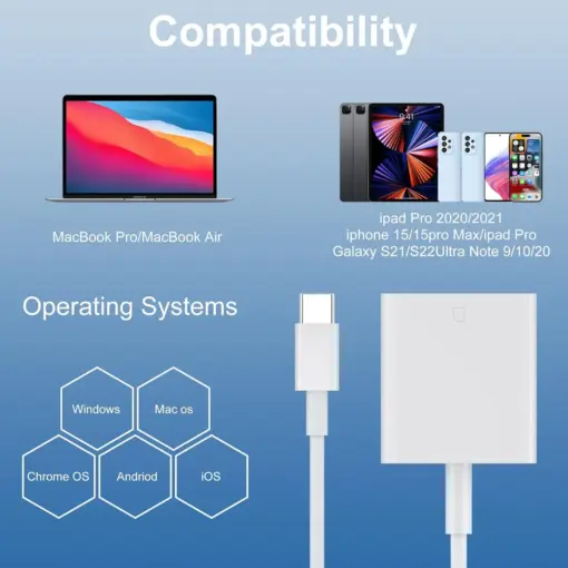 Tiansong Usb C Sd Card Reader Para Mac/iPhone 15/iPad - Imagen 4