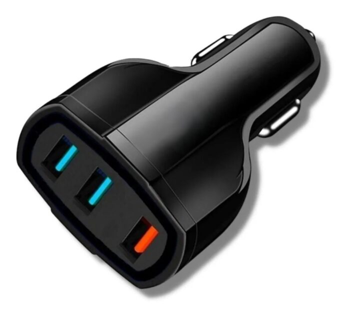 CARGADOR 3 USB PARA AUTO CAR CHARGER 3.0 12/24v 2.5A L6