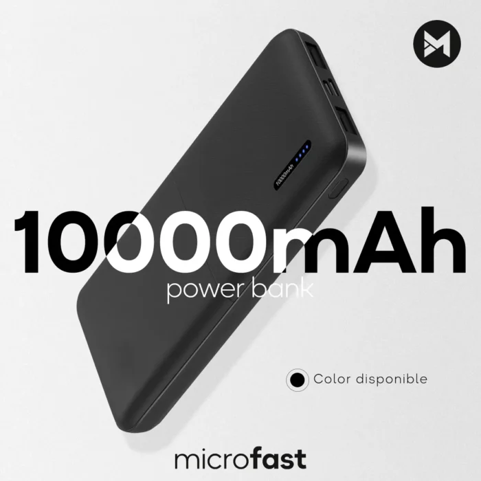 Power Bank Batería Portátil Mobo 10000 Mah Negro - Imagen 8