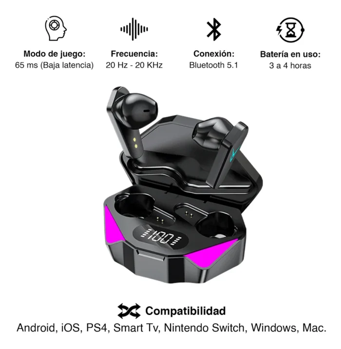 Audífonos Gamer Earphones X15 - Imagen 4