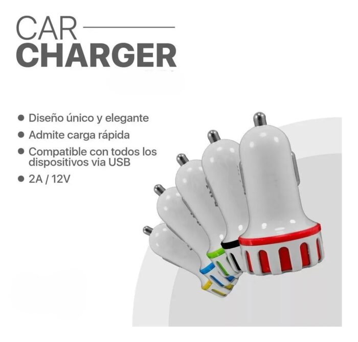 Cargador Auto - 12v / 2 X Usb - Imagen 4