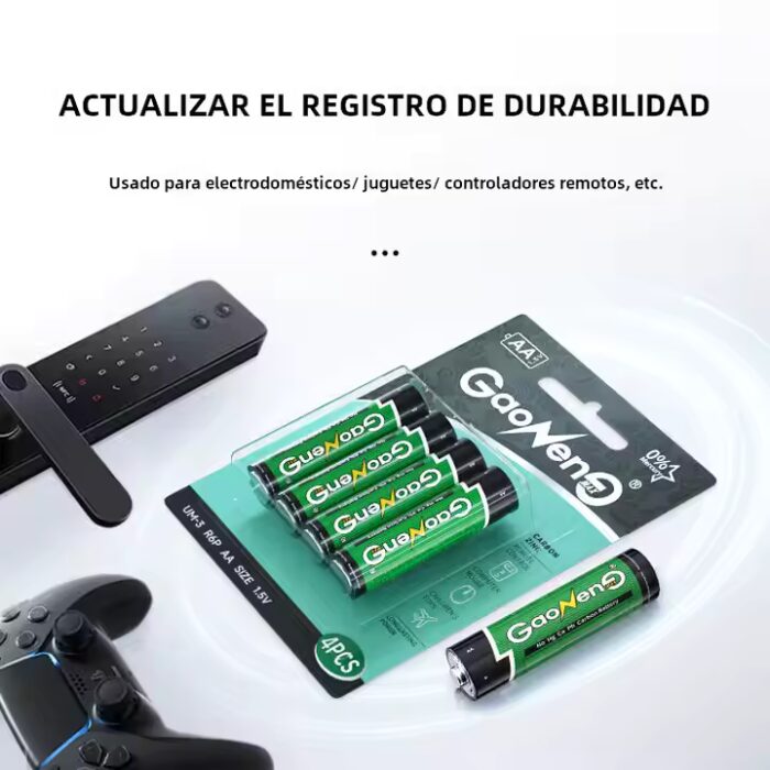 BATERIA GAONEN Y LINI PACK DE 4 DOBLE AA - - Imagen 2
