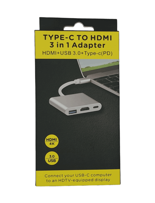 Adaptador USB HUB y TIPO C A USB HDMI PD