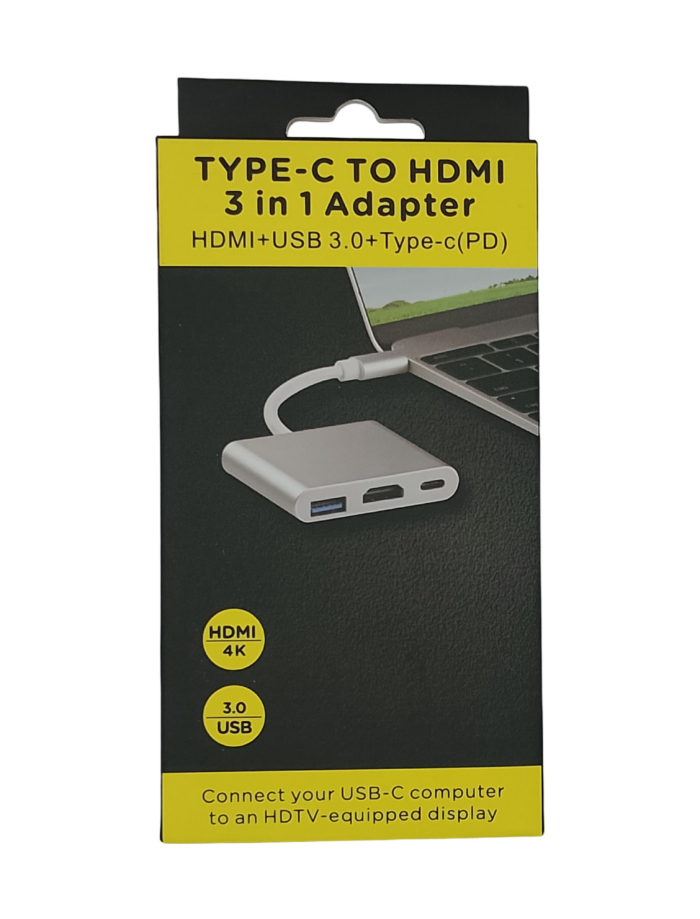 Adaptador USB HUB y TIPO C A USB HDMI PD
