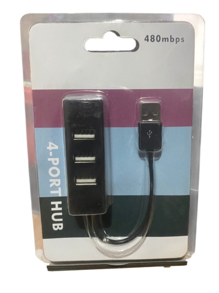 Adaptador Hub Usb 2.0 Para Pc Y Laptop De 4 Puertos