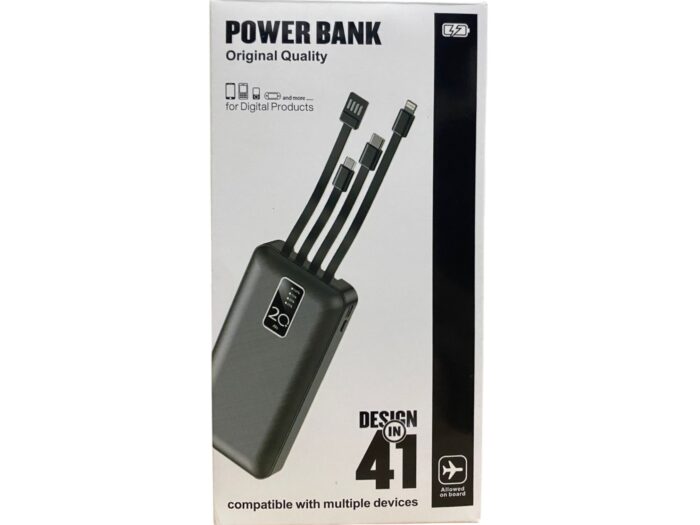 Power Bank Batería Portátil Carga Rápida 20000mah 1hora