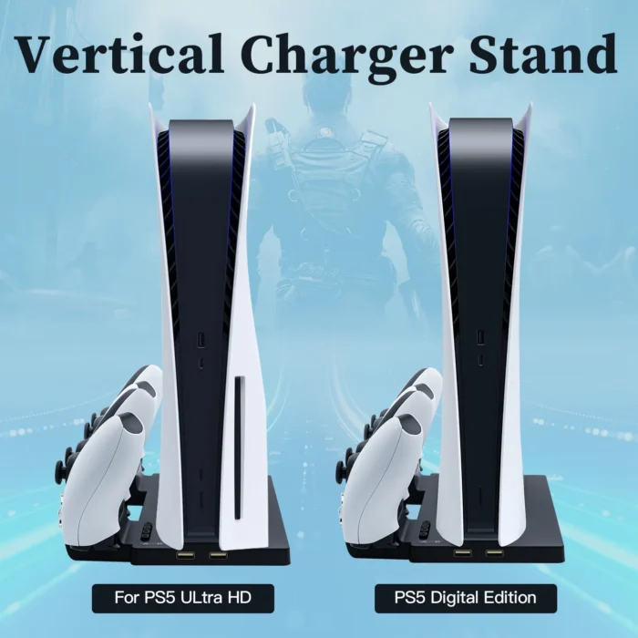 Cargador de Controlador, Soporte Vertical para PS5 - Imagen 5