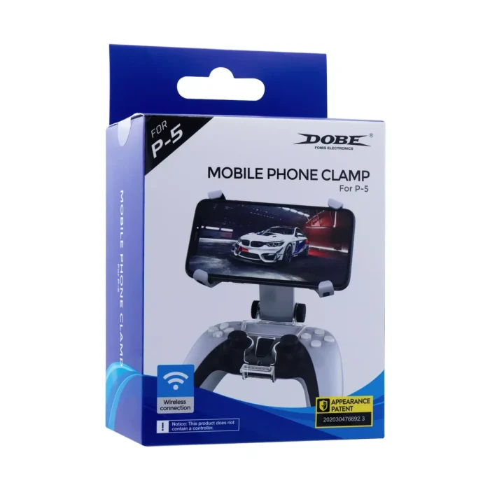 Soporte de abrazadera con clip ajustable para teléfono móvil y mando PS5 - Imagen 4