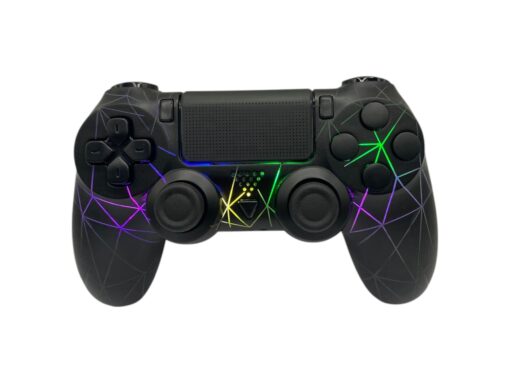 Mando negro inalámbrico  con rayas de luz  para PS4 con DualShock 4 - Imagen 4