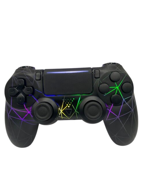 Mando negro inalámbrico  con rayas de luz  para PS4 con DualShock 4 - Imagen 8